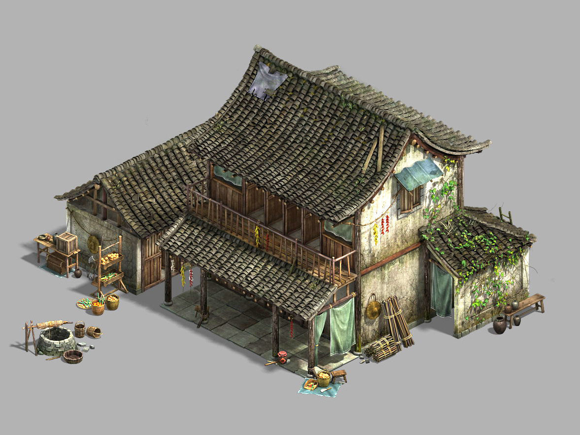 Small town - residential 05 3D model_1