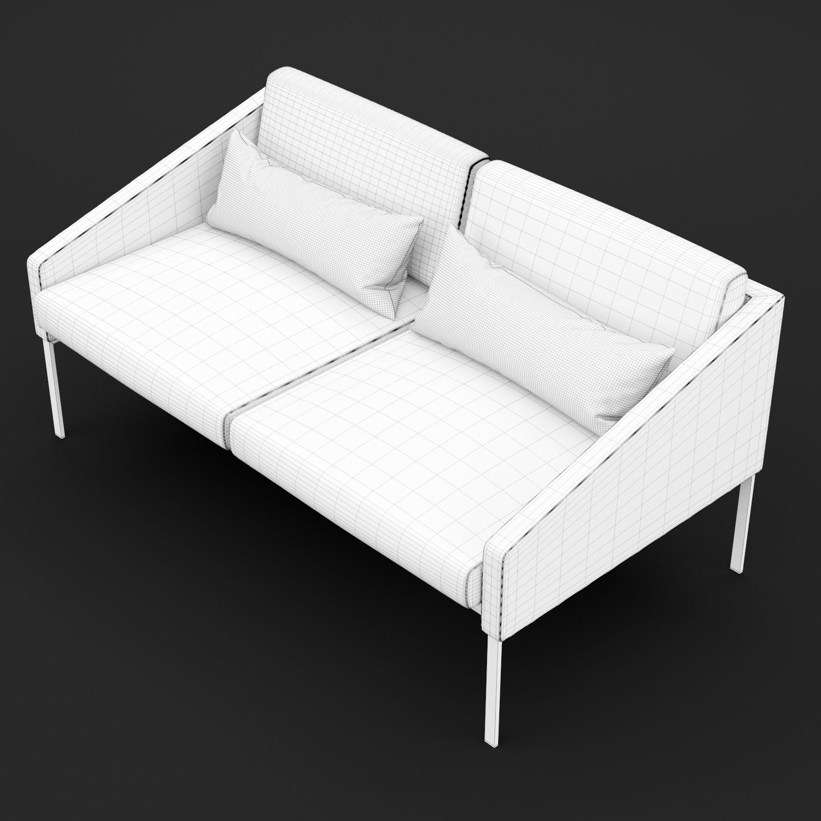 BT design Solo double 142 sofa 3D model_11