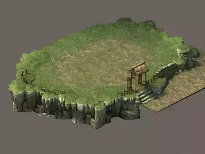 Game Model - Small Village Hill Road 02