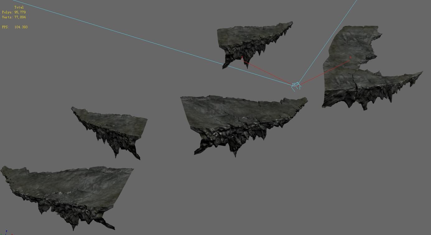 Xinshoucun - pointed stone 3D model_1