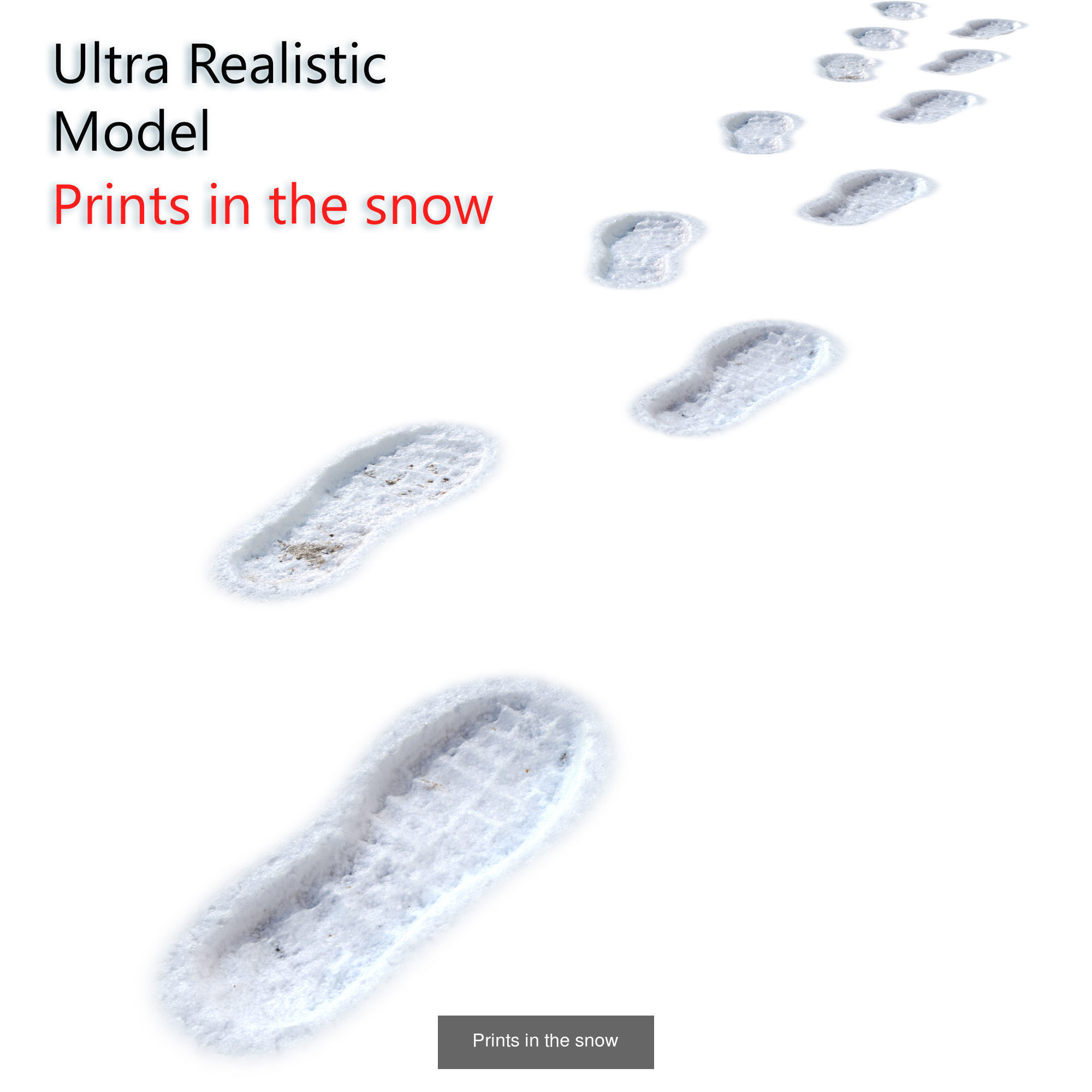 Snow collection ultra realistic fence _7