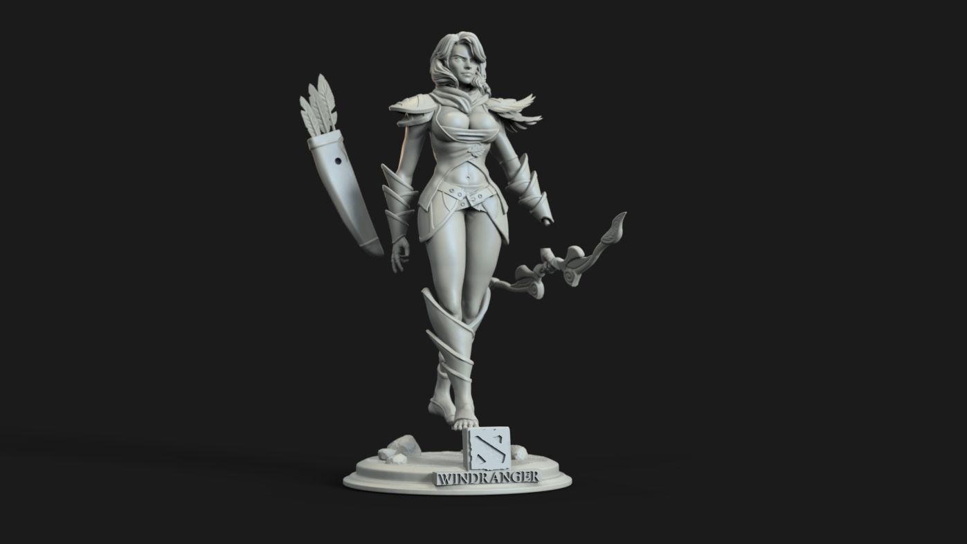 Windranger  parts 3D print model_1