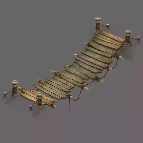 Field - Cable Suspension Bridge 01