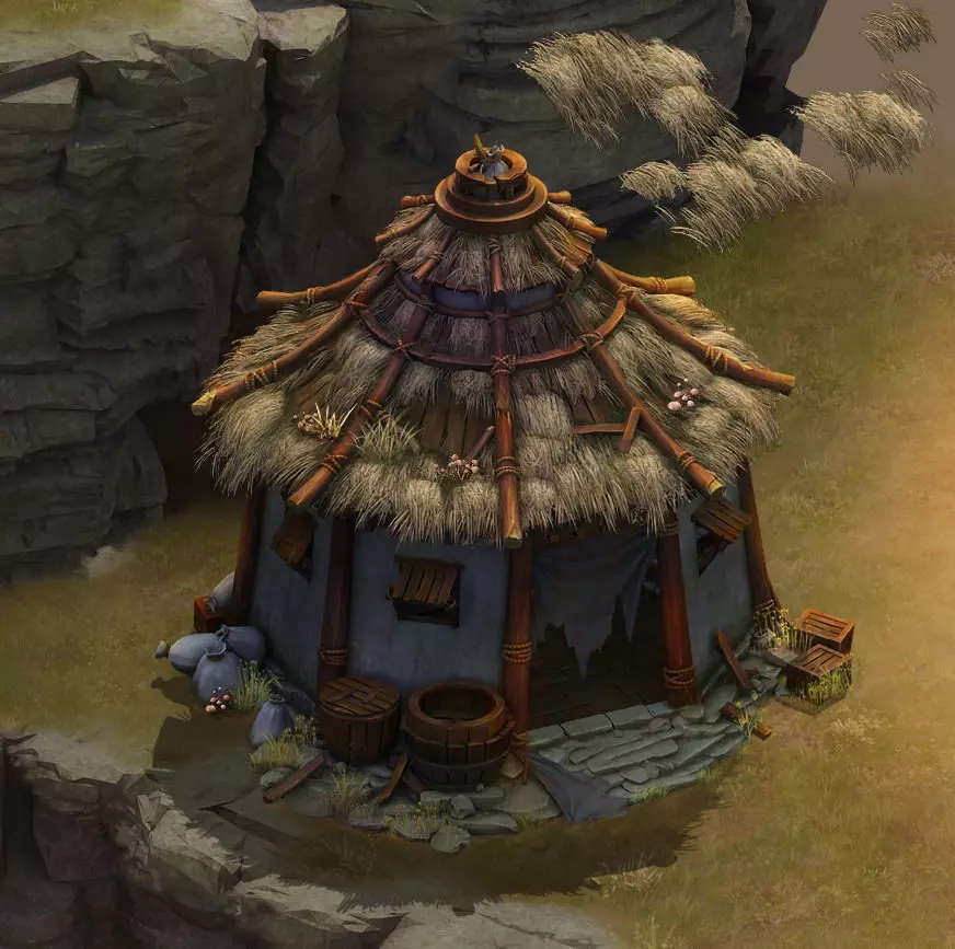 Field - Zhuojun Army Granary 01 3D model_0