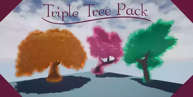 Stylized Trees Pack 01