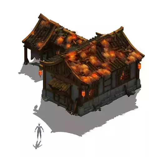 Field - Zhuojun small houses 3D model