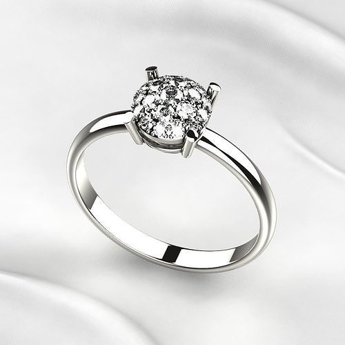 Fashion Gold Ring 3D print model