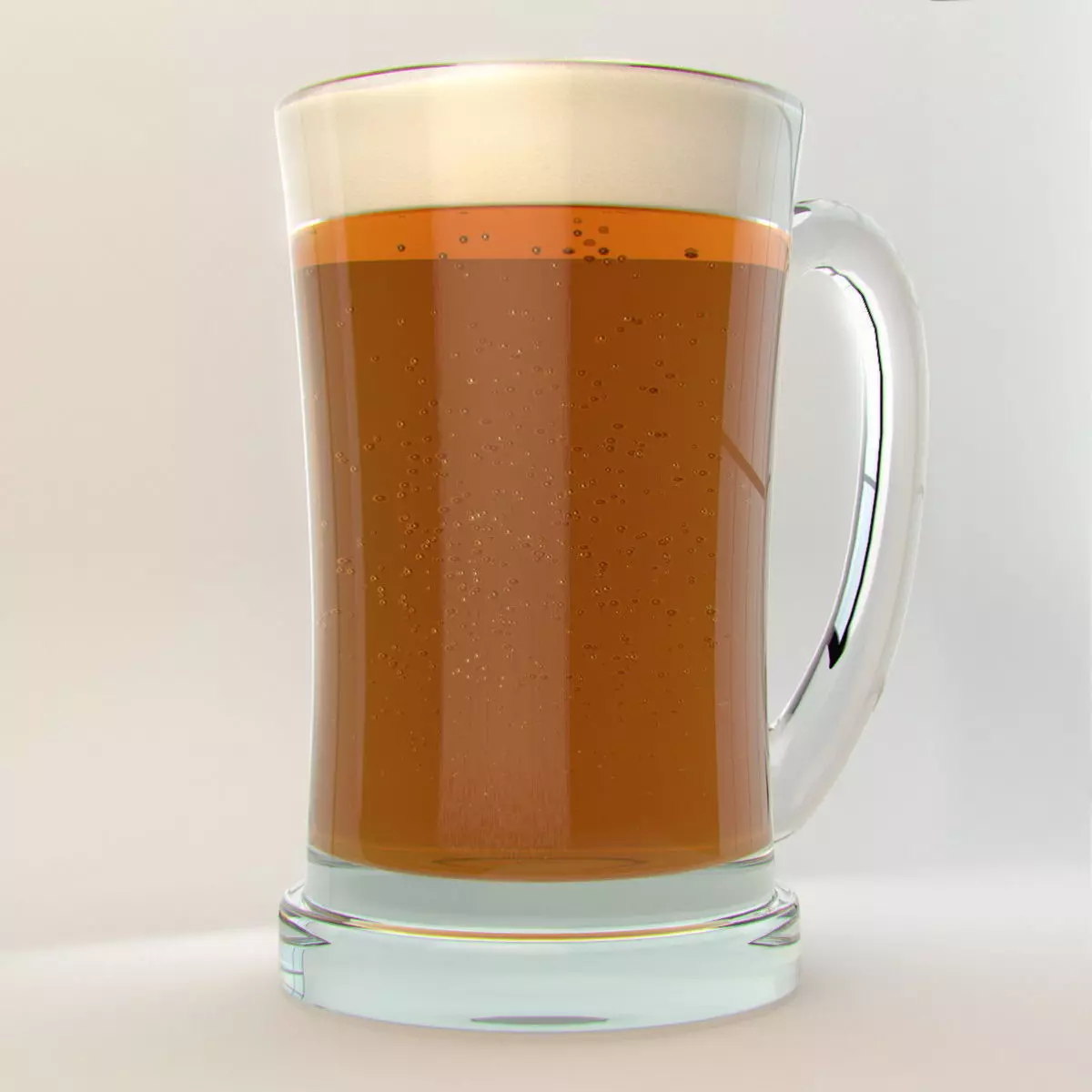 beer glass 3D model_0