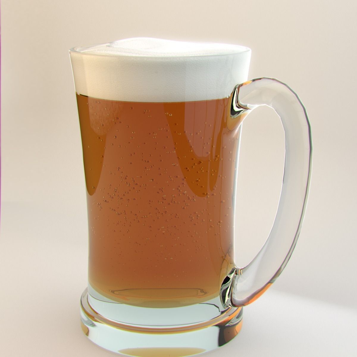 beer glass 3D model_2