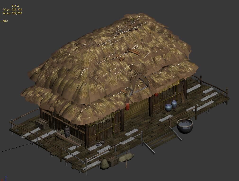 Original Village - House 3 3D model_3