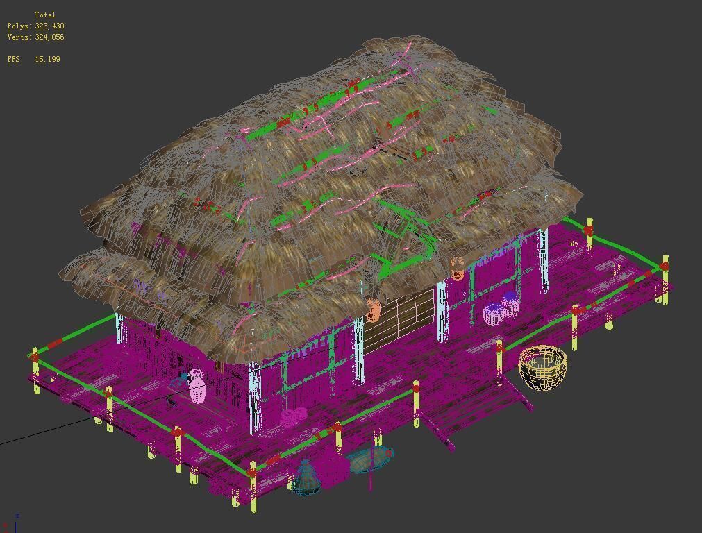 Original Village - House 3 3D model_4