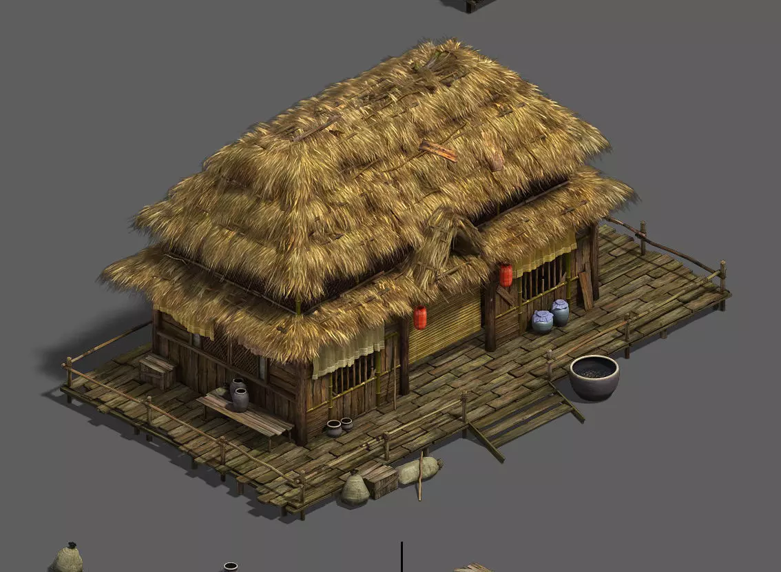 Original Village - House 3 3D model_0