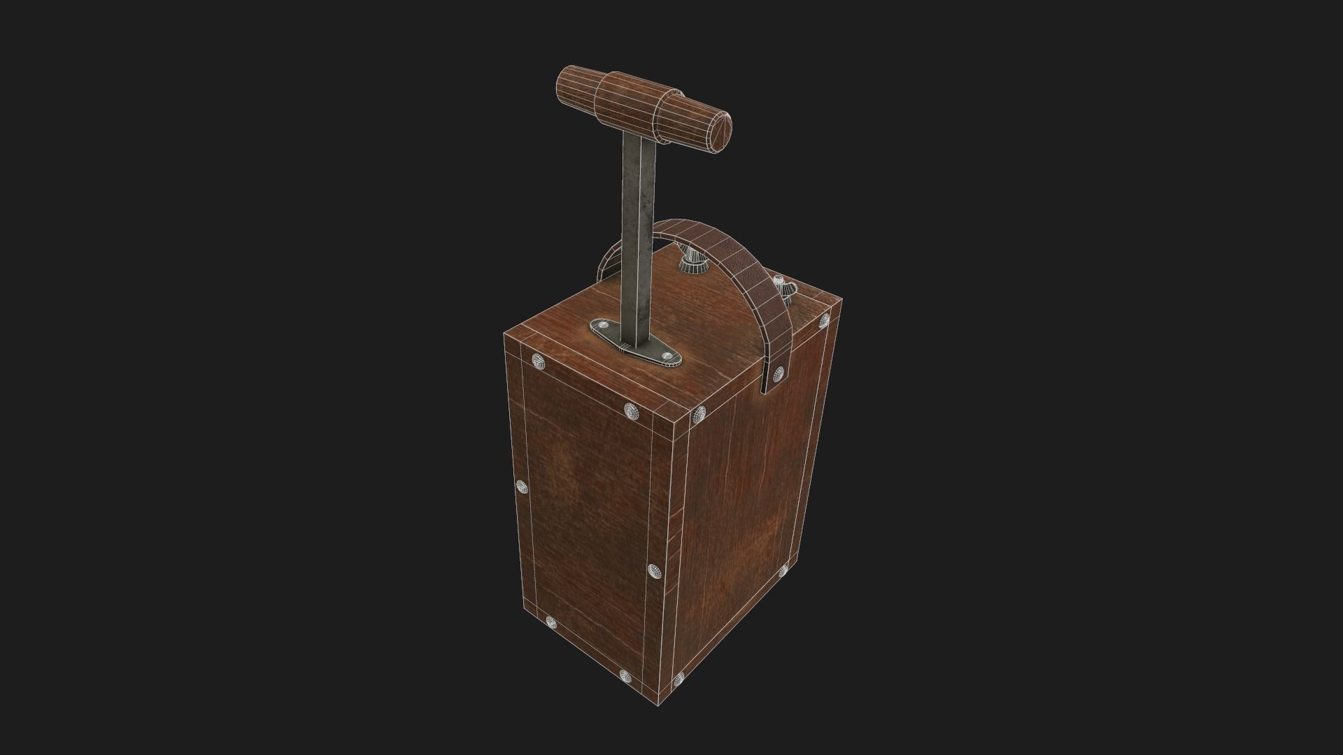 Dynamite Blaster Low-poly 3D model_7