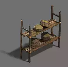 Original village - debris