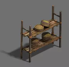 Original village - debris 3D model