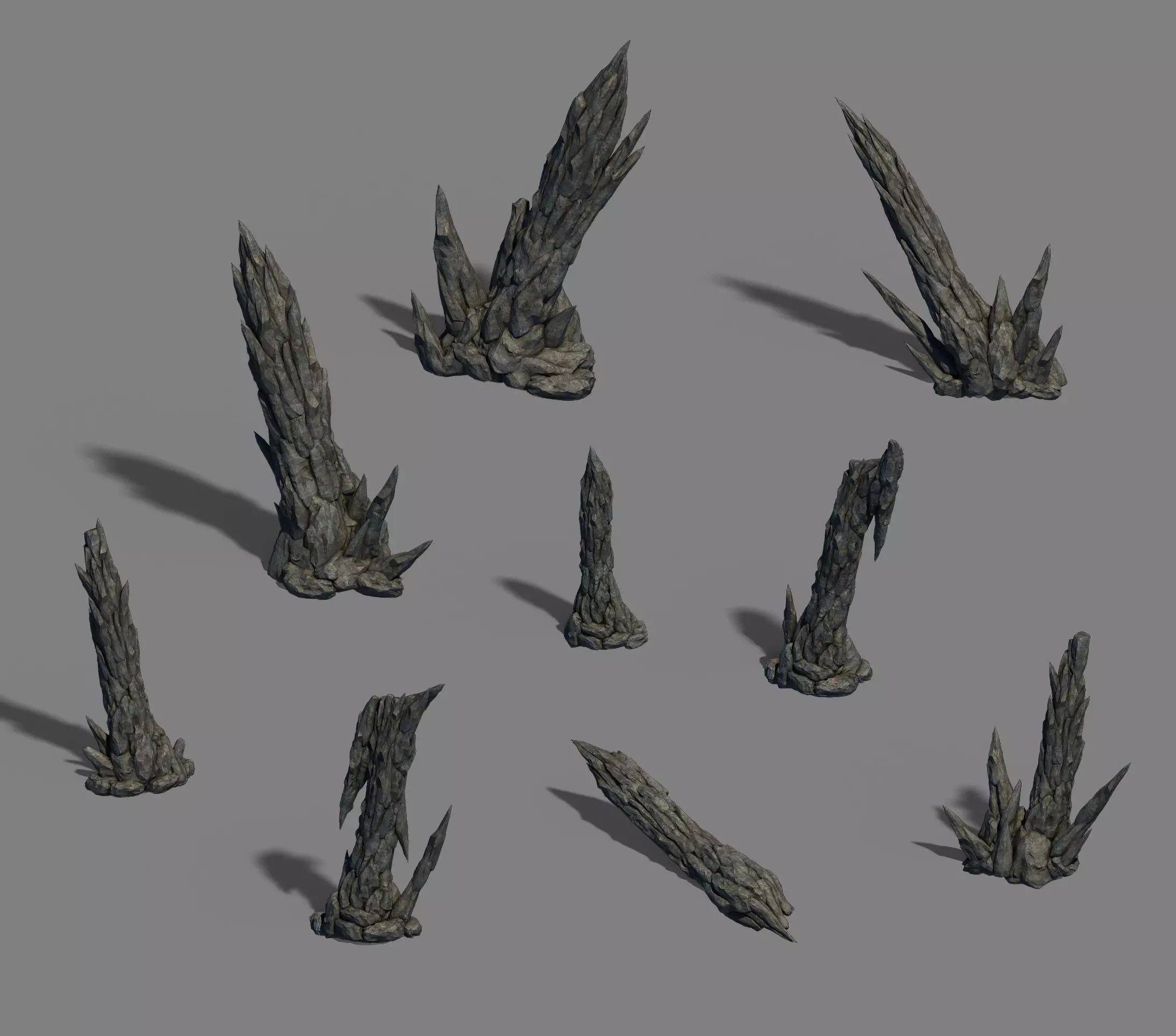 Zhaoshan - stone stone teeth 3D model_0