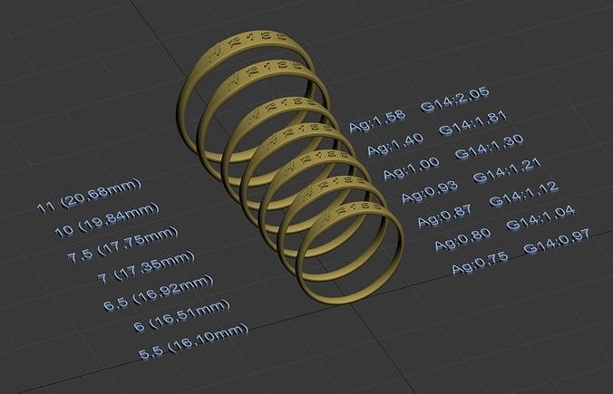 Aries jewelry ring with a convex inscription 3D print model