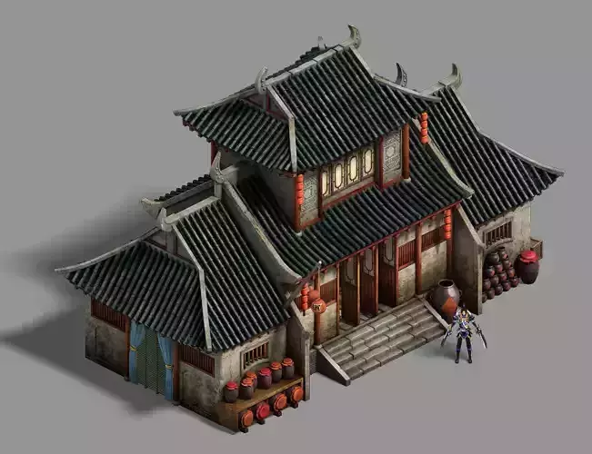 Medium city - wine square