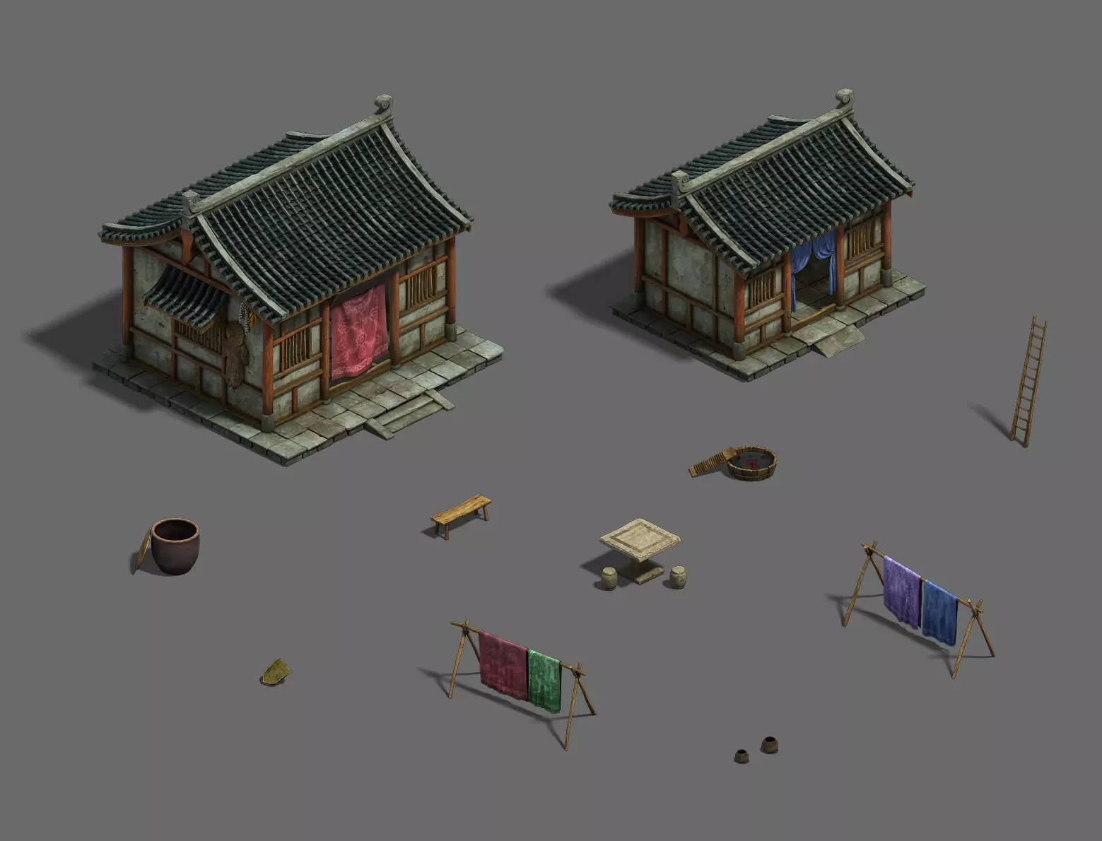 Medium - sized city 3D model_0