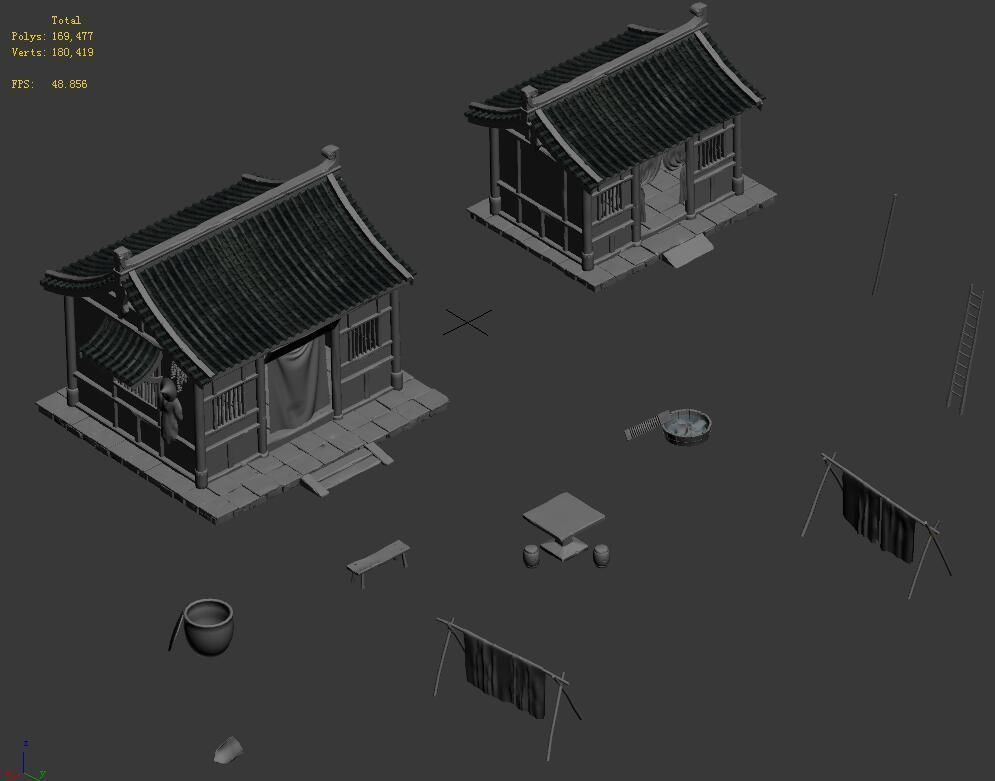 Medium - sized city 3D model_2
