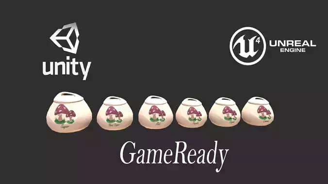 Realistic PBR Ceramic Jars