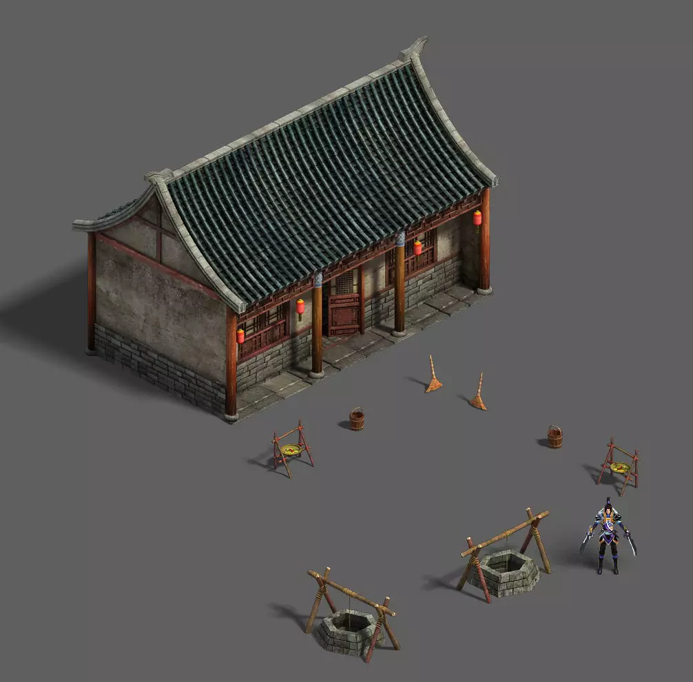 Medium city - residential 2 3D model_0