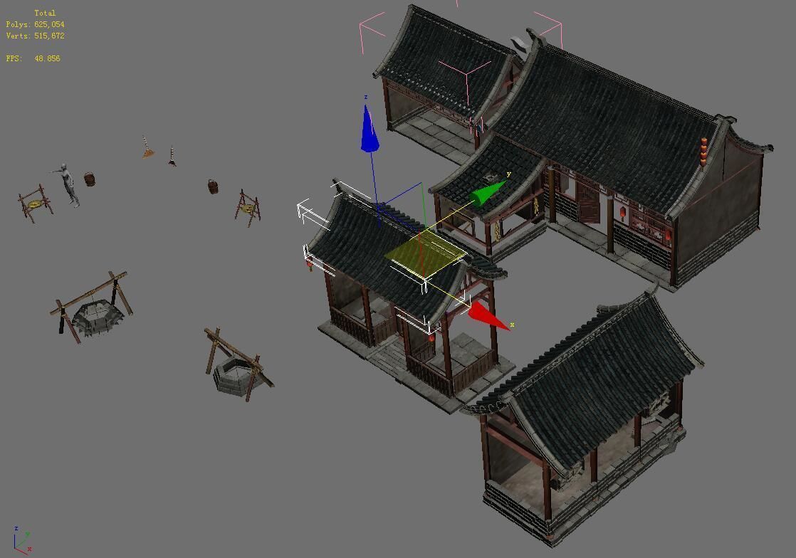 Medium city - residential 2 3D model_1