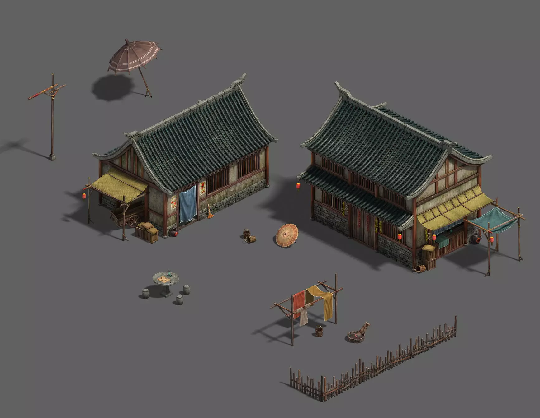 Medium city - residential 3 3D model_0