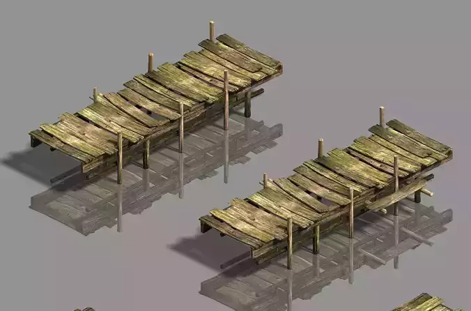 Medium city - wooden bridge