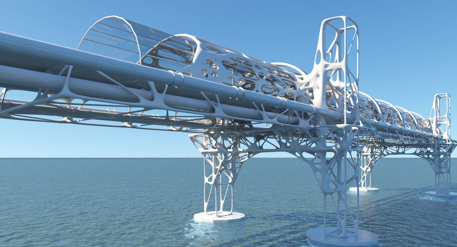 Future Bridge 01 3D model_2