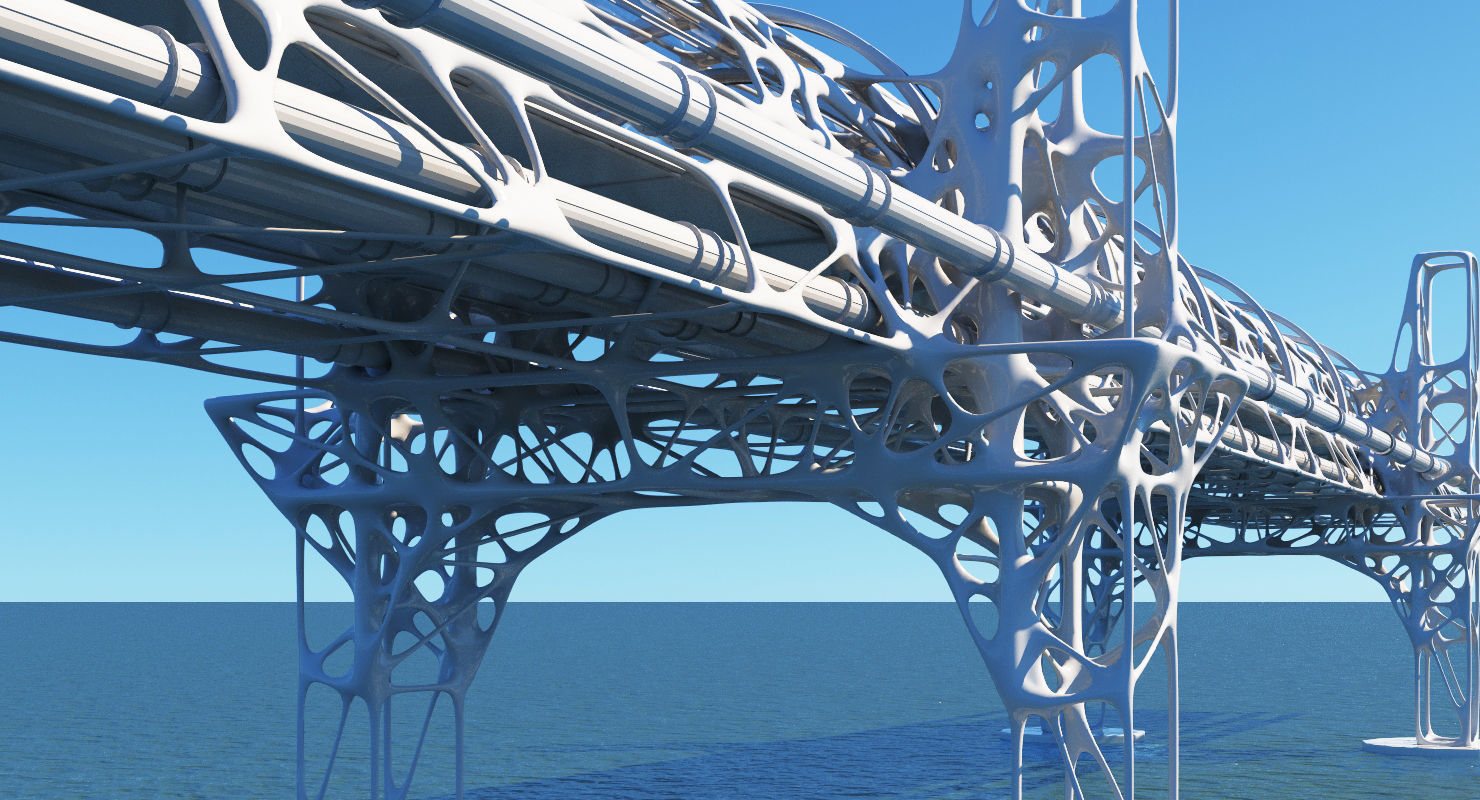 Future Bridge 01 3D model_6