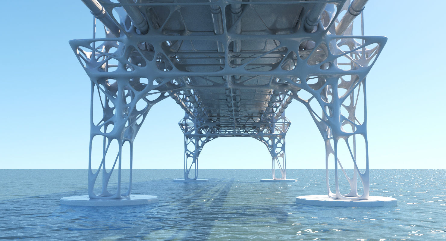 Future Bridge 01 3D model_8