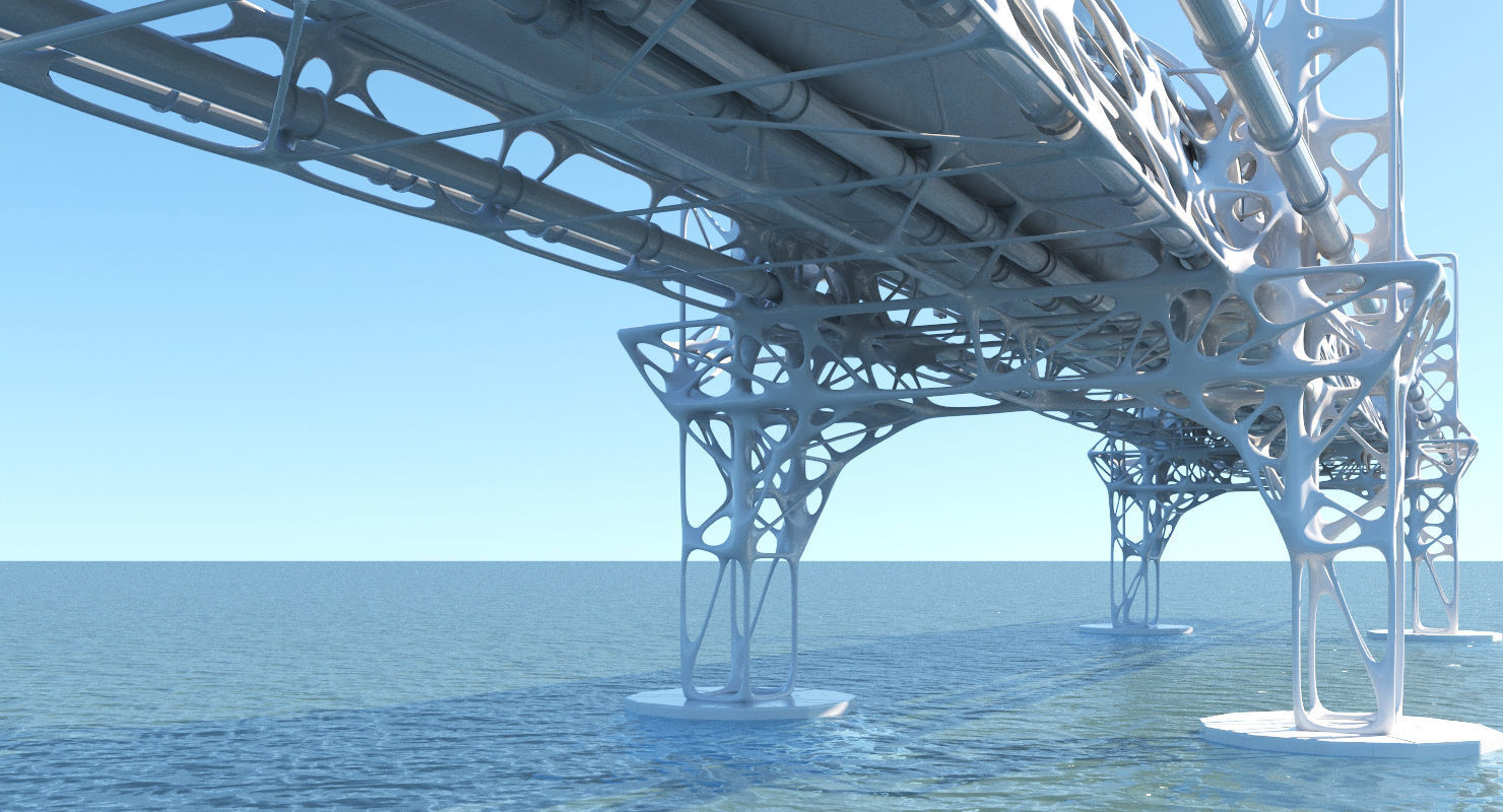 Future Bridge 01 3D model_1