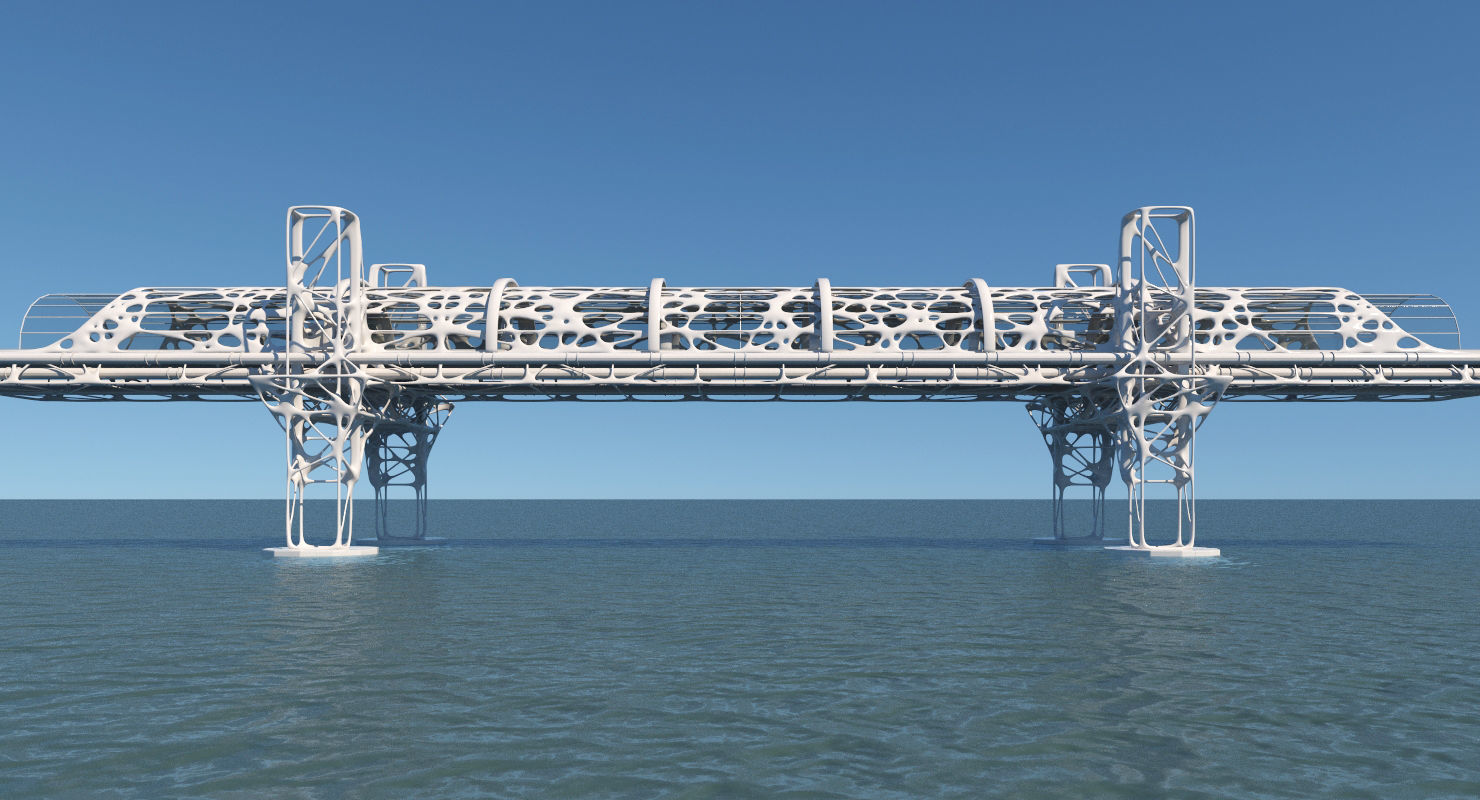 Future Bridge 01 3D model_4