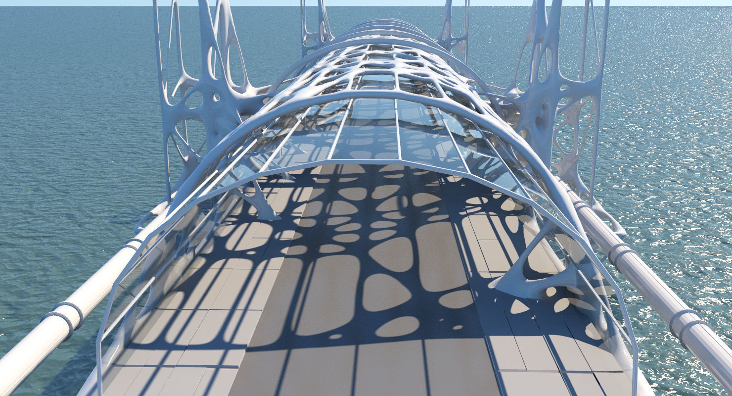 Future Bridge 01 3D model_9