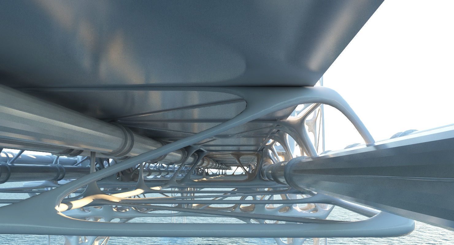 Future Bridge 01 3D model_11