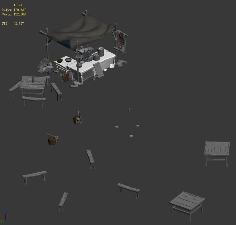 Medium City - Booth 4 3D model_4