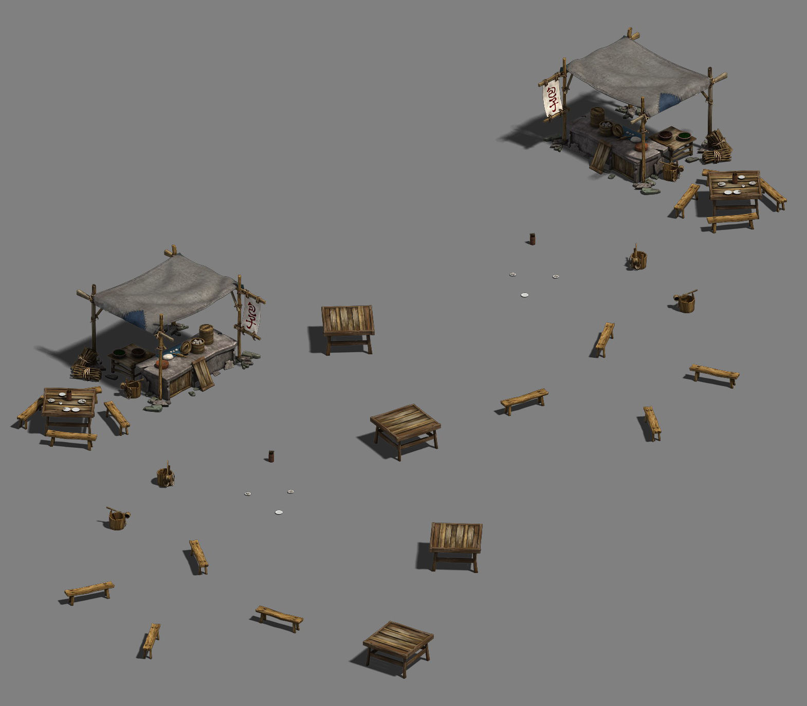 Medium City - Booth 4 3D model_3