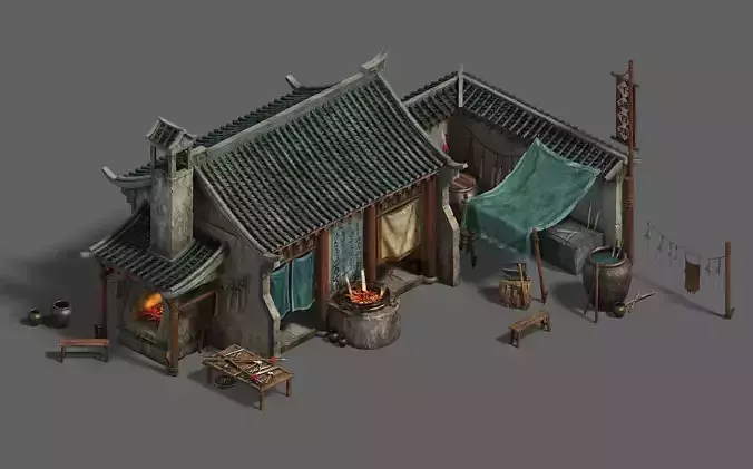 Medium city - blacksmith shop