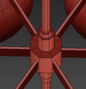 Carmella ball chandelier 3D model_1