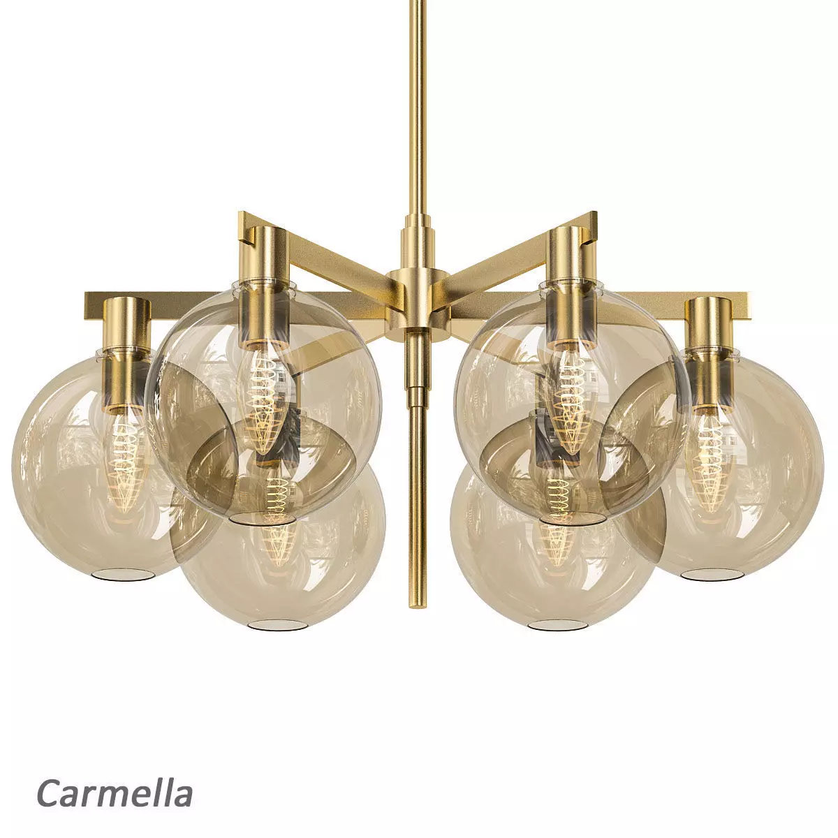 Carmella ball chandelier 3D model_0
