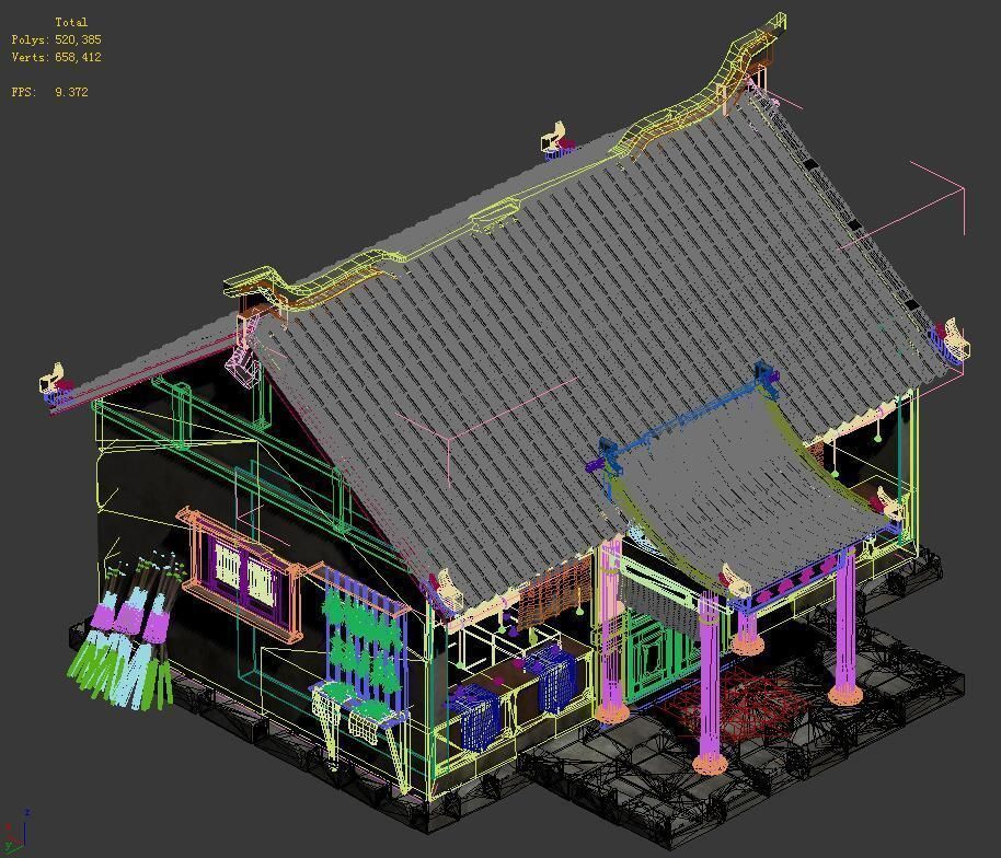 Medium city - pharmacy 3D model_4