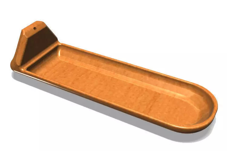 Stylish Rounded Incense Burner 3D print model_0