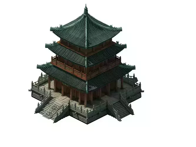 Game Model - Ancient Chinese Tower