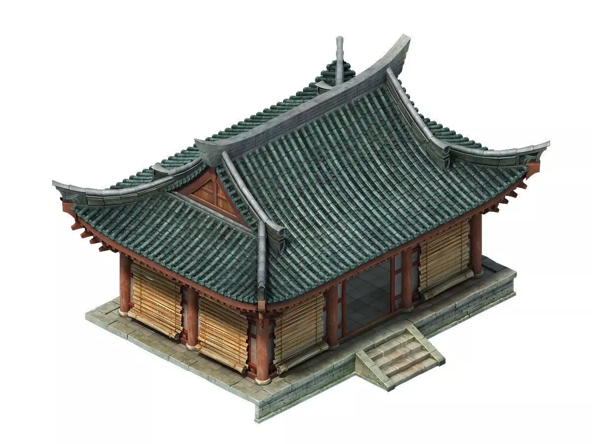 Ancient Chinese Private Schools 3D model