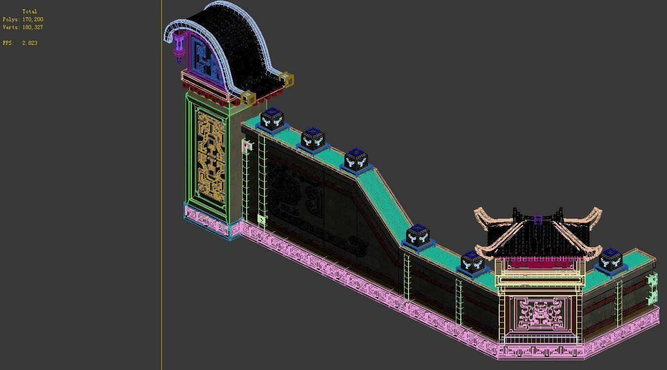 Main city - city wall 3D model_4