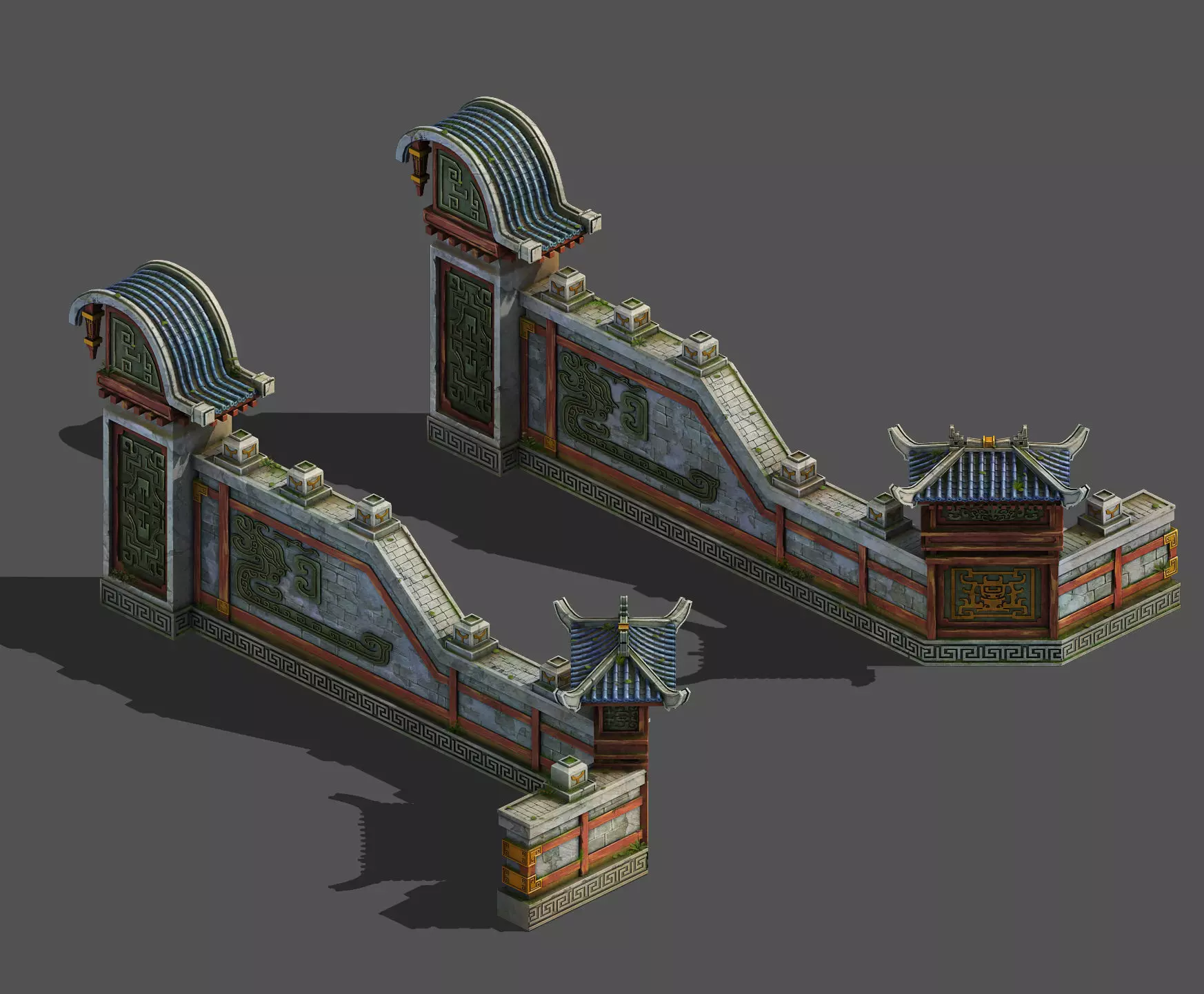 Main city - city wall 3D model_0