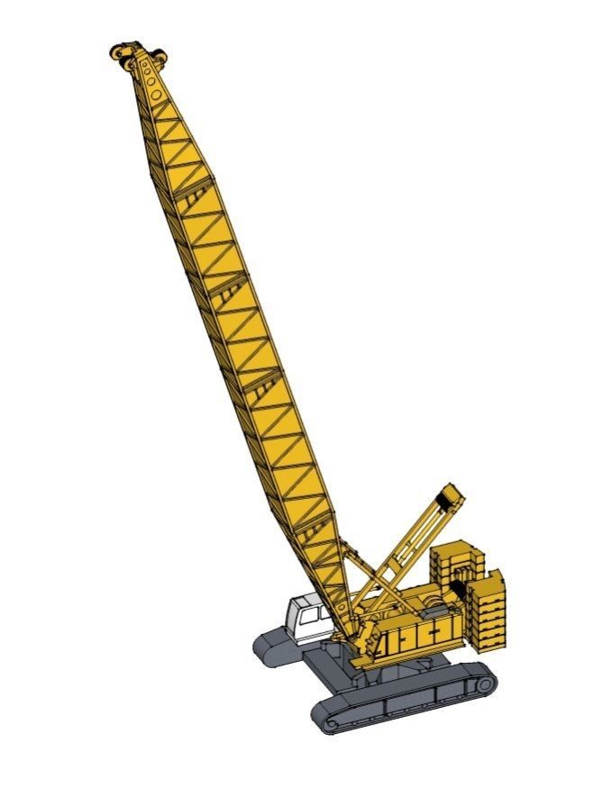 Crawler Crane 280ton 3D model 3D printable | CGTrader