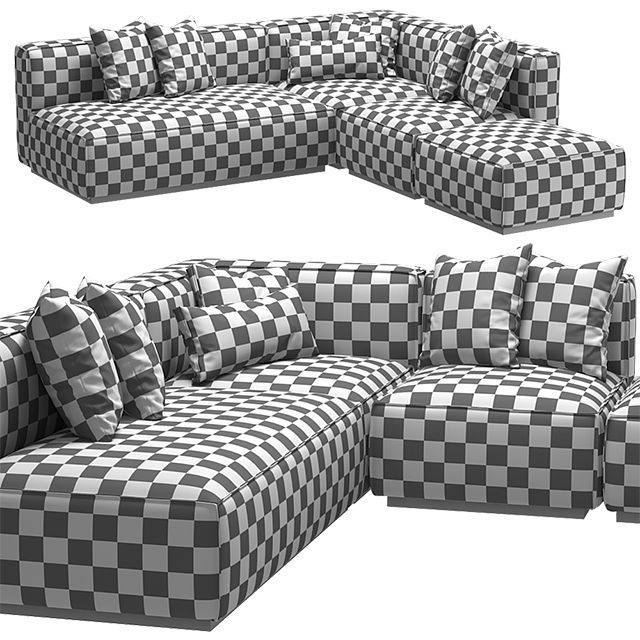 MoDRN Naturals Wheaton Modular Sofa 3D model_2