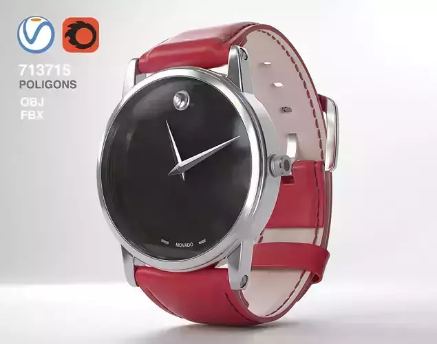 Movado Red watch 
